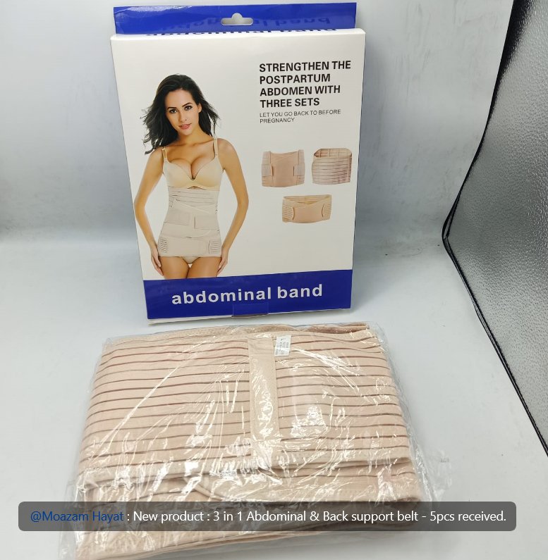 3-in-1 Abdominal & Back Support Belt