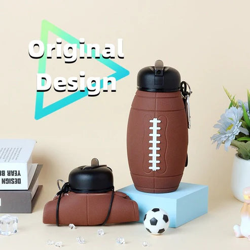 Leak-proof Portable Football Water Bottle